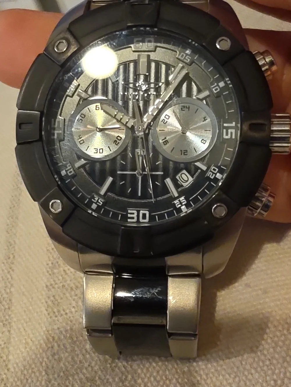 Invicta Silver Stainless Steel Specialty Collection Watch Caseback